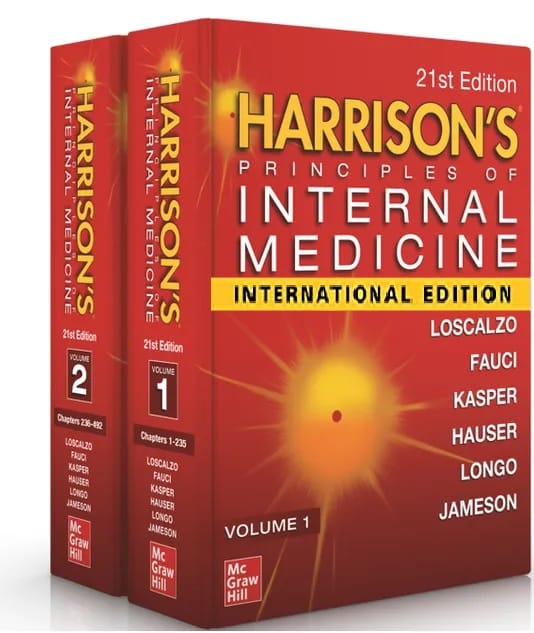 Harrison's Principles of Internal Medicine 21st Edition 2022 (Volume 1 & 2) by Jameson