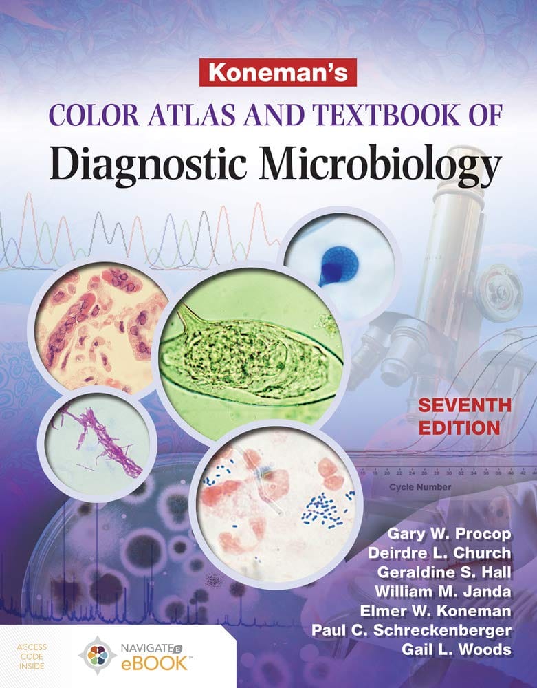 Koneman's Color Atlas And Textbook Of Diagnostic Microbiology 7th Edition 2020 Paperback