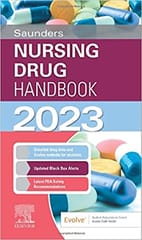 Saunders Nursing Drug Handbook 2023 1st Edition 2022 By Kizior