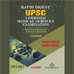 Rapid Digest UPSC Combined Medical Services Examinations 17th Edition 2022 By Tapas Koley