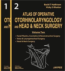 Atlas Of Operative Otorhinolaryngology And Head & Neck Surgery 2Vols 1st Edition 2013 By Batchi T Hathiram