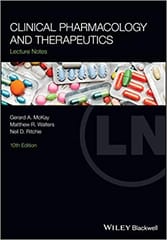 Clinical Pharmacology And Therapeutics 10th Edition 2021 By Mckay G A