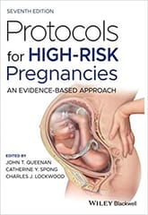 Protocols For High Risk Pregnancies An Evidence Based Approach 7th Edition 2021 By Queenan J T