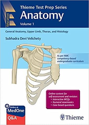 Thieme Test Prep Series Anatomy Volume 1,2022 By Subhadra Devi Velichety