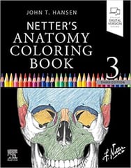 Netters Anatomy Coloring Book 3rd Edition 2022 By Hansen J T