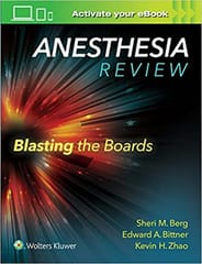 Anesthesia Review Blasting The Boards 2016 By Berg S M