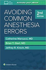 Avoiding Common Anesthesia Errors 2nd Edition 2020 By Marcucci C