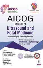Aicog Manual Of Ultrasound And Fetal Medicine 1st Edition 2022 By Archana Baser