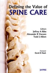 Defining The Value Of Spine Care 1st Edition 2012 By Rihn