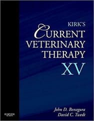 Kirks Current Vet Therapy XV 1st Edition 2013 By Bonagura