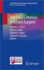 Asbun Hj The Sages Manual Of Biliary Surgery 2020