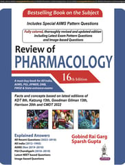 Gobind Rai Garg and Sparsh Gupta Review of Pharmacology 16th Edition 2022