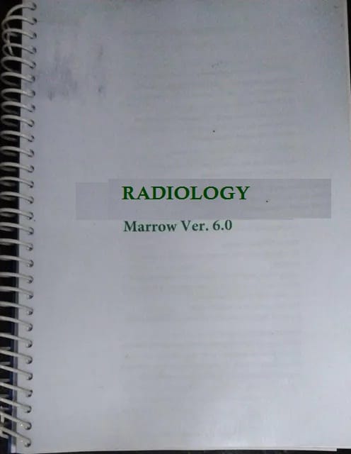 Radiology Marrow Notes Ver. 6.0