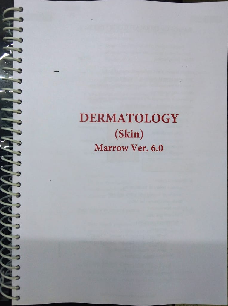 Dermatology Marrow Notes Ver. 6.0