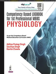 Aditya Pratap Singh Competency Based Logbook for 1st Professional MBBS Physiology 1st Edition 2023