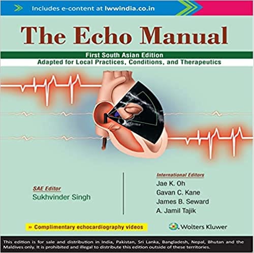 Dr Sukhvinder Singh The Echo Manual First South Asia Edition 2022