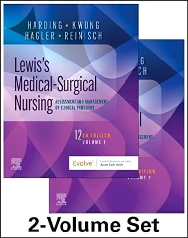 Harding Lewis's Medical-Surgical Nursing 2 Volume Set 12th Edition 2022