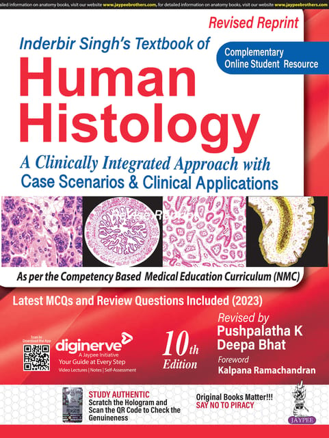 Inderbir Singh's Textbook Of Human Histology With Colour