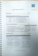 Obstetrics and Gynaecology Rapid Revision 6.5 Marrow Notes