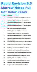 Rapid Revision 6.5 Marrow Notes Full Set