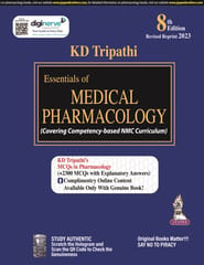 Essentials of Medical Pharmacology 8th Revised Reprint Edition 2023 By KD Tripathi