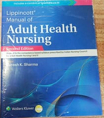 Lippincott Manual of Adult Health Nursing 2nd Edition 2023 By Suresh K.Sharma