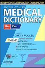Churchill Livingstone Medical Dictionary 16th International Edition 2008 By Brooker
