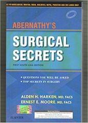 Abernathy's Surgical Secrets 1st South Asia Edition 2018 By Alden H. Harken