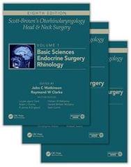 Scott Browns Otorhinolaryngology Head and Neck Surgery 8th edition 2018 ( 3 Volume Set) by John C Watkinson