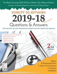 KONCPT-20 Authors: 2019-18 2nd Edition By R Rajamahendran, T Antan Uresh Kumar, V Abirami, S Radhika