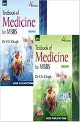 Textbook of Medicine for MBBS 4th Edition 2019 (Set of 2 Volumes) By Dr. SN Chugh