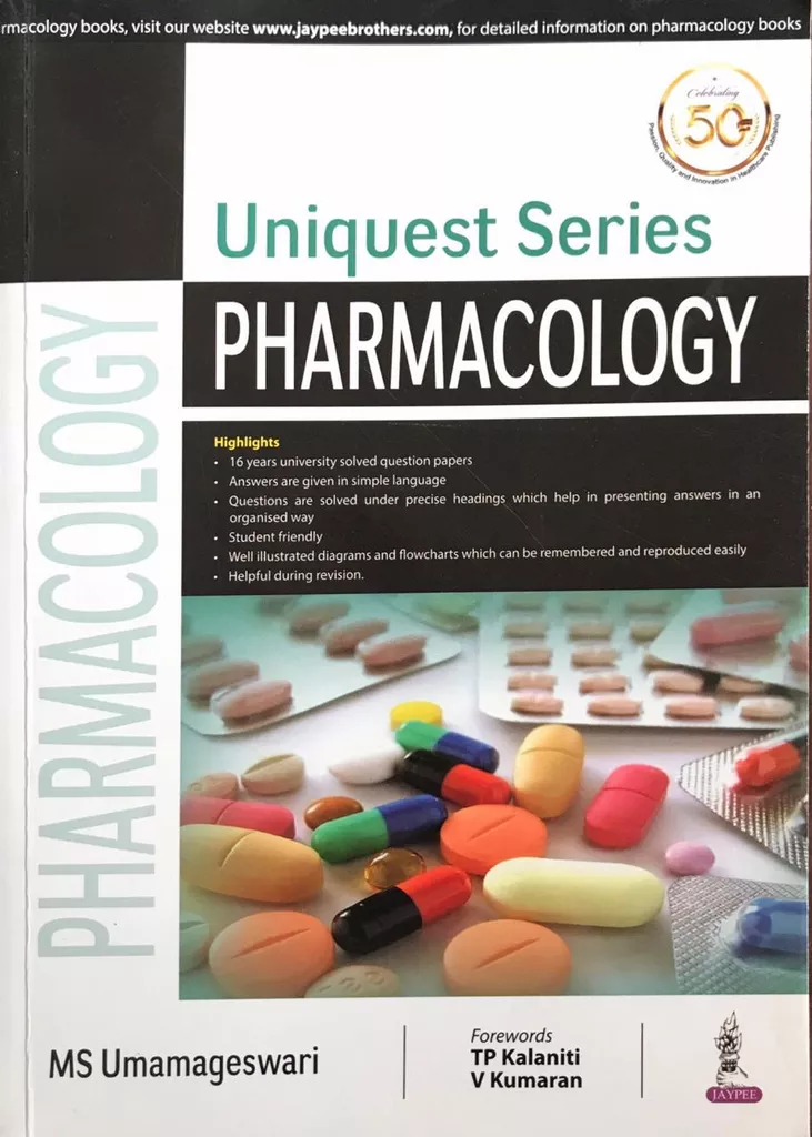 UNIQUEST SERIES PHARMACOLOGY 1st Edition 2019 BY UMAMAGESWARI