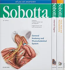 Sobotta Atlas of Anatomy With Tables of Muscles, Joints and Nerves (3 Volume Set) 16th Edition 2018 By Friedrich Paulsen