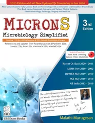 MICRONS Microbiology Simplified 3rd Edition 2020 by Malathi Murugesan