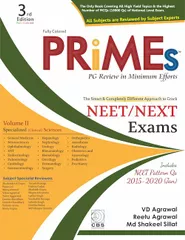 PRiMEs : PG Review in Minimum Efforts (Volume. II, Specialized Clinical Sciences) 3rd edition 2020 by Dr VD Agrawal, Dr Reetu Agrawal, Md Shakeel Sillat