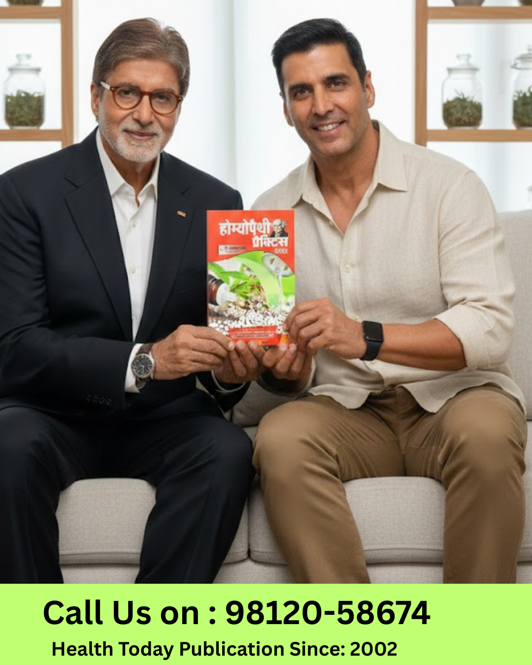 अक्षय कुमार और अमिताभ बच्चन स्टाइल में होम्योपैथी Homeo Book Hindi उपचार पुस्तक का प्रमोशन