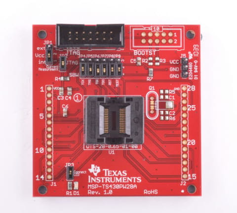 MSP-TS430PW28A - MSP-TS430PW28A - 28-pin Target Development Board for MSP430F2x and MSP430G2x MCUs