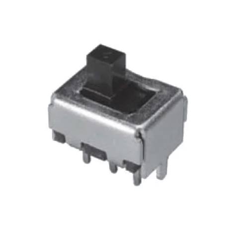 Slide Switches DPDT thru-hole terminals, ON - ON function, 8.0mm long top actuator