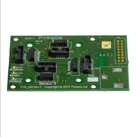 Optical Sensor Development Tools ezPyro Prototyping System - Base board for up to 4 ezPyro breakout boards