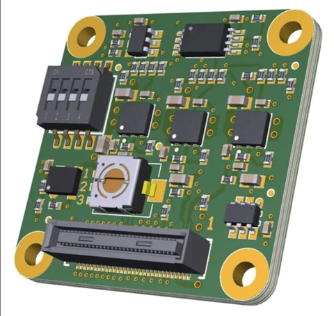 Optical Sensor Development Tools Sensor Module Adapter for FSM-IMX290, FSM-IMX334, FSM-IMX335, FSM-IMX462 and FSM-IMX485. Includes voltage conversion, clock generation (37.125MHz) and EEPROM.