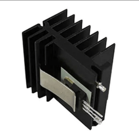 Heat Sinks Max Clip Board Level Heatsink for TO 247, TO 220, TO 126, Aluminum, Two Solderable Pins Mounting, Black Anodized, 30x41.91x48.5mm (WxLxH), 665865
