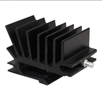 Heat Sinks Max Clip Board Level Heatsink for TO 247, TO 220, TO 126, Aluminum, Solderable Pins, Black Anodized, 19.4x20.07x31.5mm (WxLxH), 665870