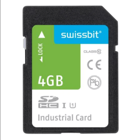 Memory Cards Industrial SD Card, S-45, 4 GB, MLC Flash, -40 C to +85 C