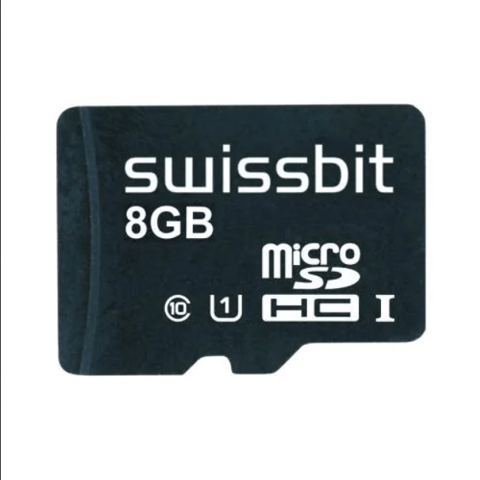 Memory Cards Industrial microSD Card, S-45u, 8 GB, MLC Flash, -25 C to +85 C