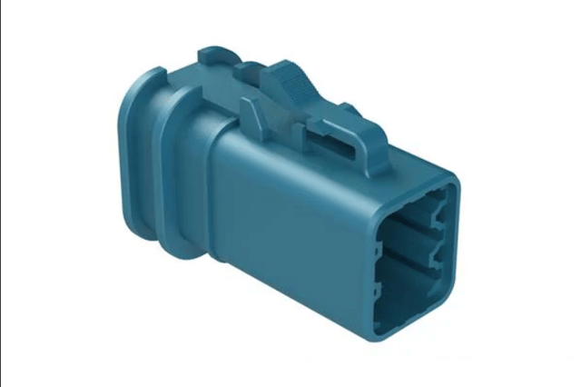 Automotive Connectors 6-Position Female Plug, Overmold Compatible, Blue
