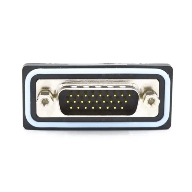 D-Sub High Density Connectors 26 pin R/A solder M flash 4-40 int thrd