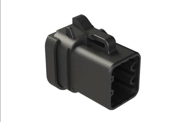 Automotive Connectors 6-Position Plug, Female, Endcap, Black