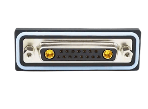 D-Sub Mixed Contact Connectors 9W4 R/A solder F FL 4-40 int thrd 20 Amp