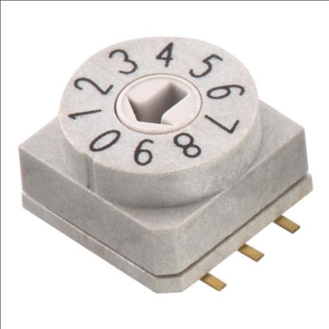 Rotary Switches WS-ROSV IP67 16Pos 2.54mm Lt Grey