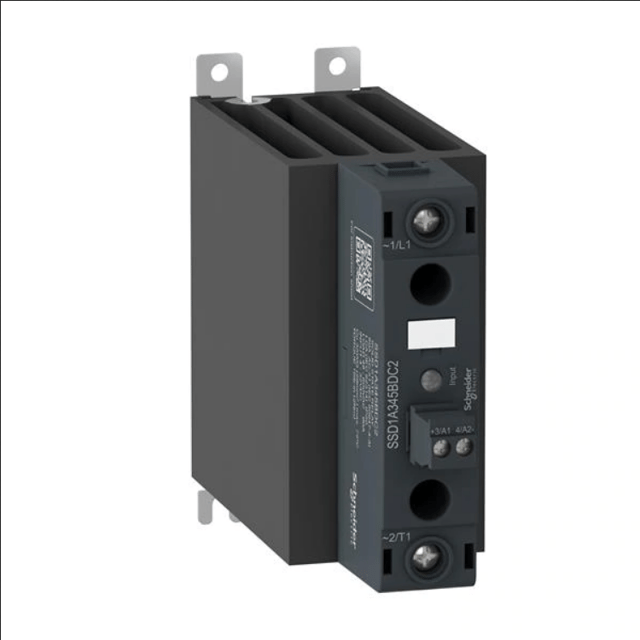 Solid State Relays - Industrial Mount SSR-DIN rail, 1phase, 48-600Vac output, 4-32Vdc control, 60A, Screw plug,Random
